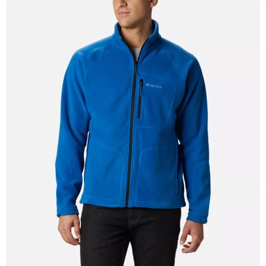 Columbia Bright Indigo Fast Trek II Fleece Mit Durchgehendem Reißverschluss Für Herren