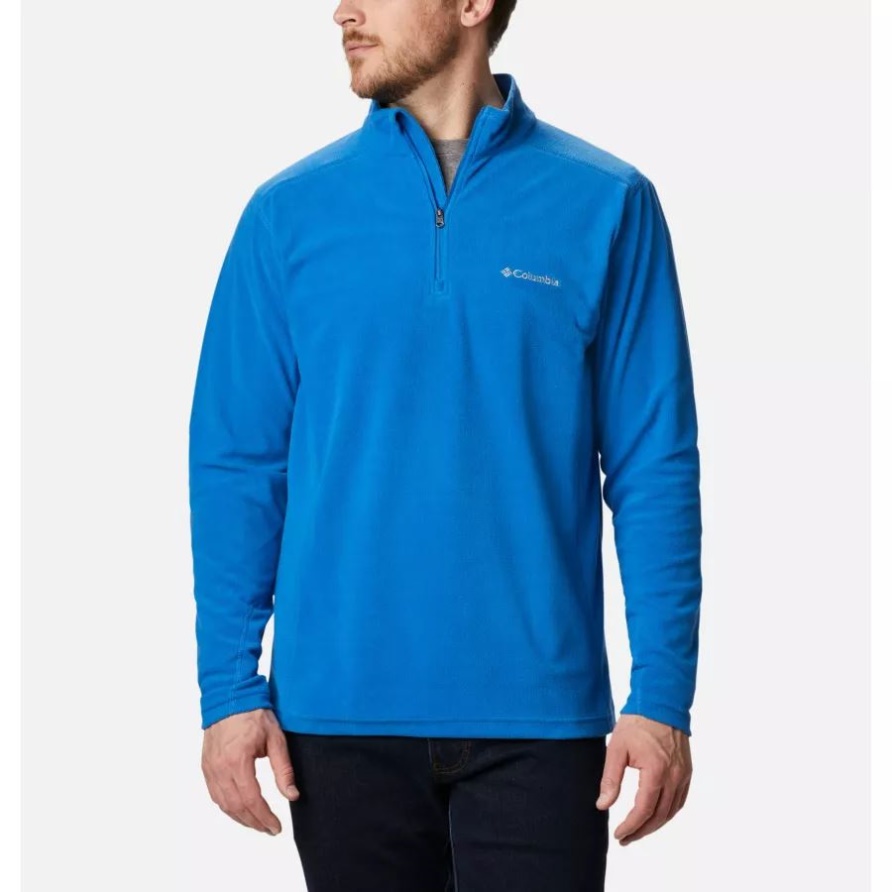 Columbia Bright Indigo Klamath Range II Fleecepullover Mit Halbem Reißverschluss Für Herren, Groß