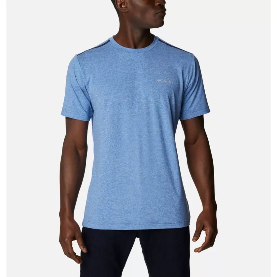 Columbia Helles Indigoblaues Technisches Trail-shirt Mit Rundhalsausschnitt Für Herren