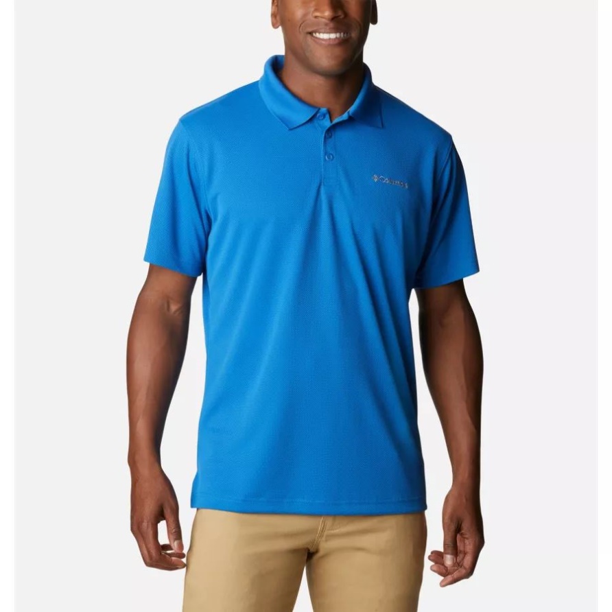 Columbia Helles Indigo-Poloshirt Für Herren
