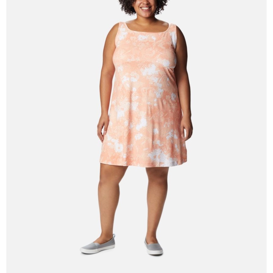 Columbia Bright Nectar/foamfloral Print Pfg Freezer Iii Damenkleid Plus Größe