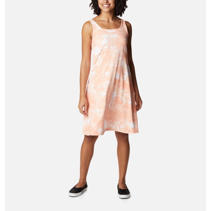 Columbia Bright Nektar/Schaum Blumendruck Damenpfg Freezer III Kleid
