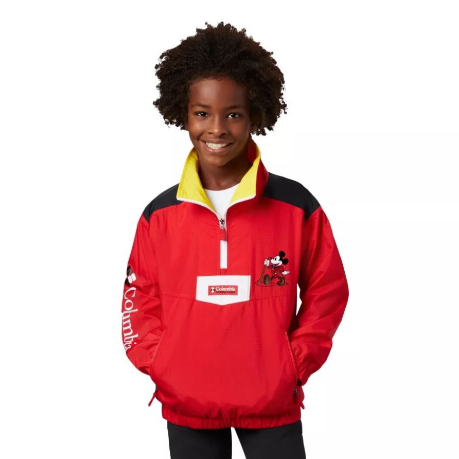 Columbia Knallroter Disney Santa Ana Anorak Für Kinder
