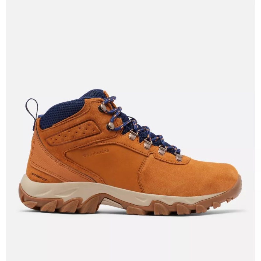 Columbia Caramel/blue Shadow Newton Ridge Plus Ii Wasserdichter Wanderschuh Aus Wildleder Für Herren