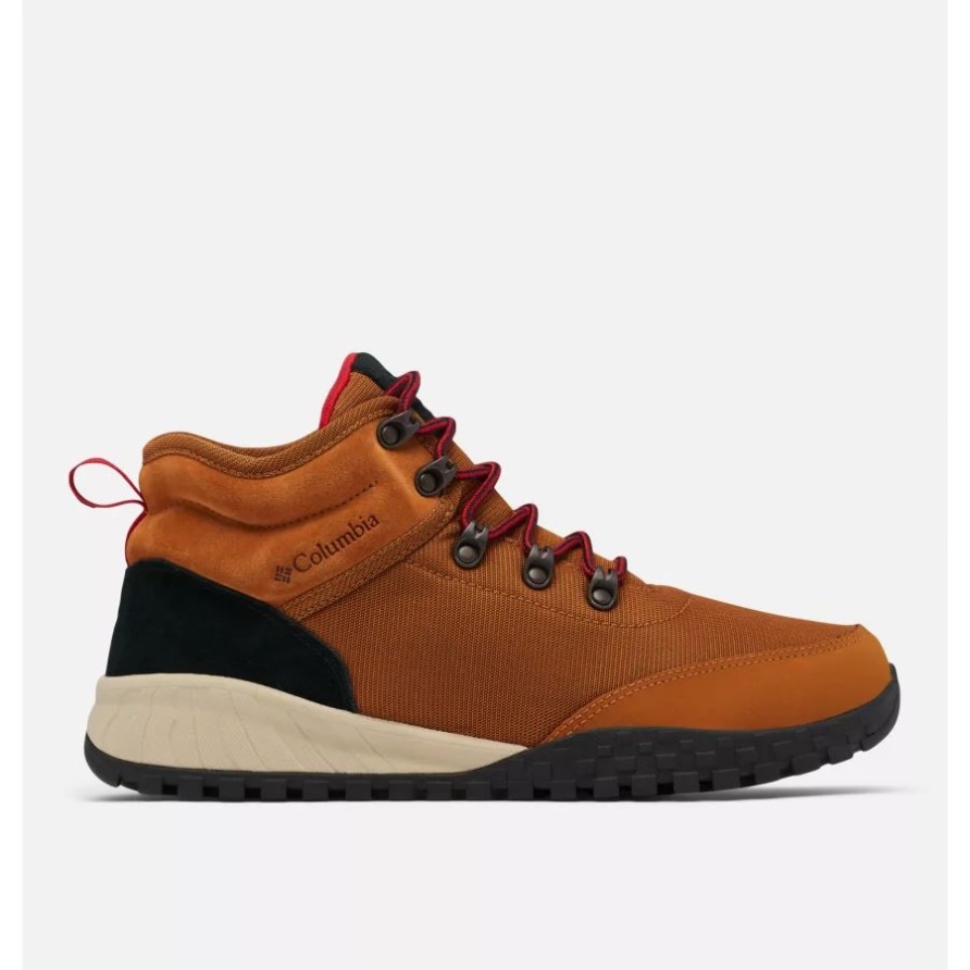 Columbia Karamell/Mountain Red Fairbanks Mid Boot Für Herren