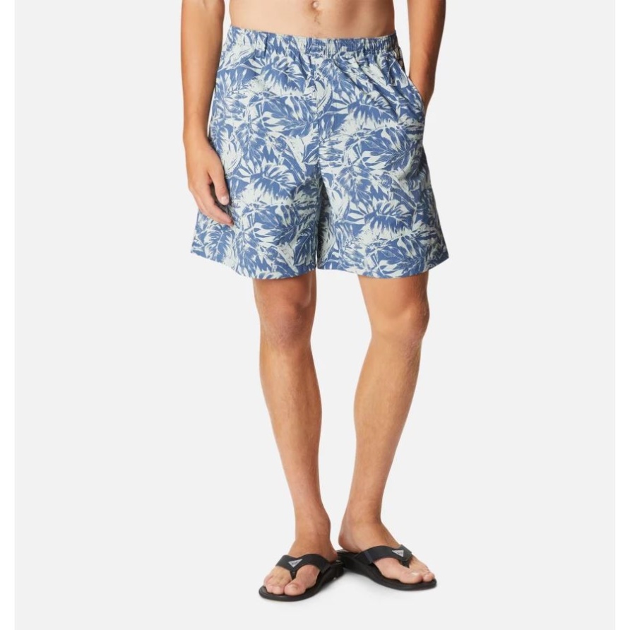 Columbia Carbon Hawaiian Throwback Print Pfg Super Backcast Wassershorts Für Herren