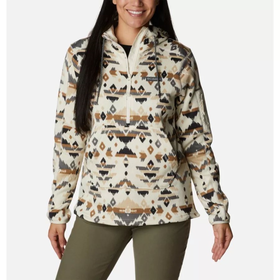 Columbia Chalk Rocky Mt Print Damen Pullover Wetter Kapuzenpullover