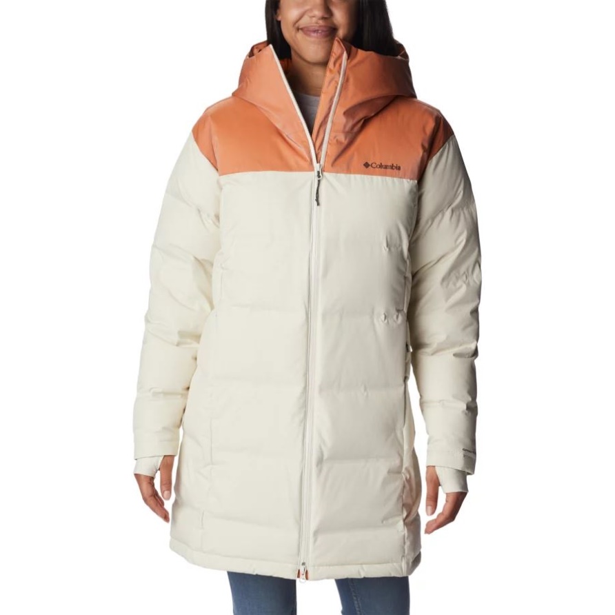 Columbia Chalk/Warm Copper Sheen Opal Hillmid Daunenjacke Für Damen