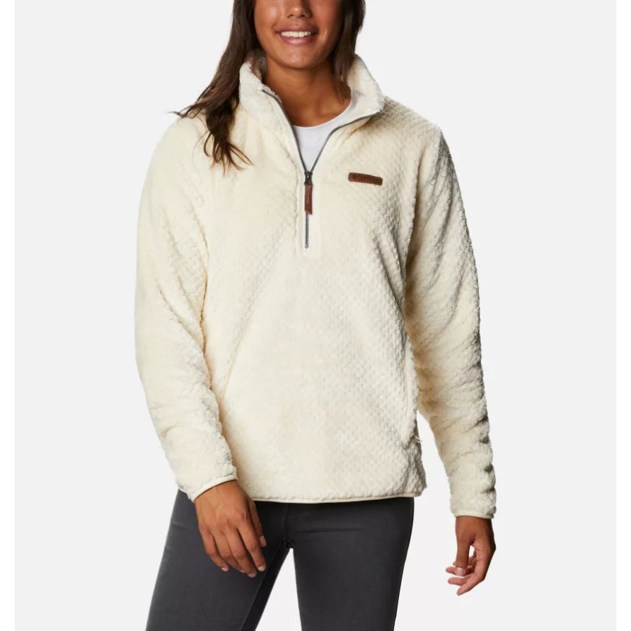 Columbia Chalk Sherpa-Fleece Mit Viertelreißverschluss Und Feuerseite Für Damen