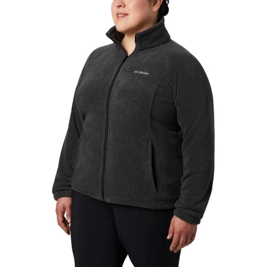 Columbia Charcoal Heather Benton Springs Für Damen Mit Durchgehendem Reißverschluss Plus Größe