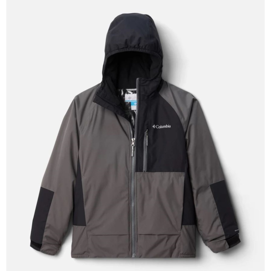 Columbia City Grey/black Schneeproblemjacke Für Jungen