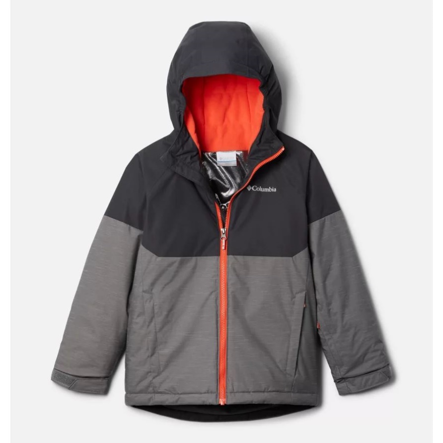 Columbia City Grey Heather/Shark Alpine Actionii Wasserdichte Skijacke Für Jungen
