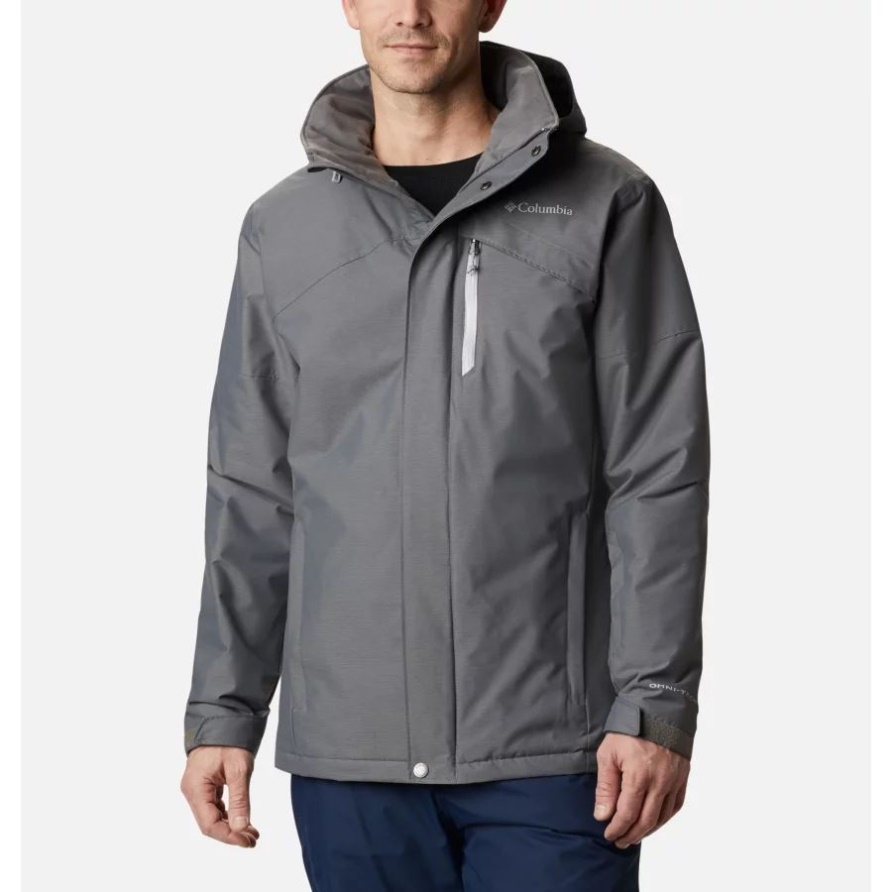 Columbia City Grey Melange Last Tracks Skijacke Für Herren