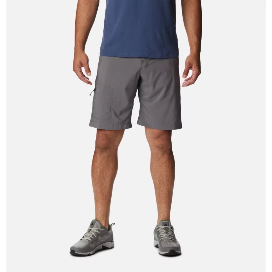 Columbia City Grey Herren-shorts Mit Silberner Rippe