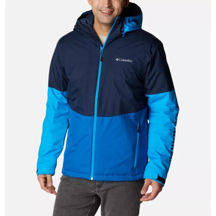 Columbia Coll Navy/leuchtendes Indigo/kompassblau Point Park Isolierte Jacke Für Herren