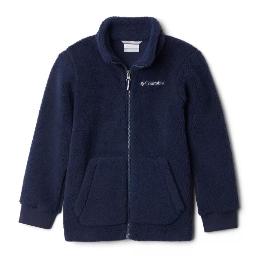 Columbia Collegiate Navy Robuster Ridge II Sherpa Mit Durchgehendem Reißverschluss Für Jungen