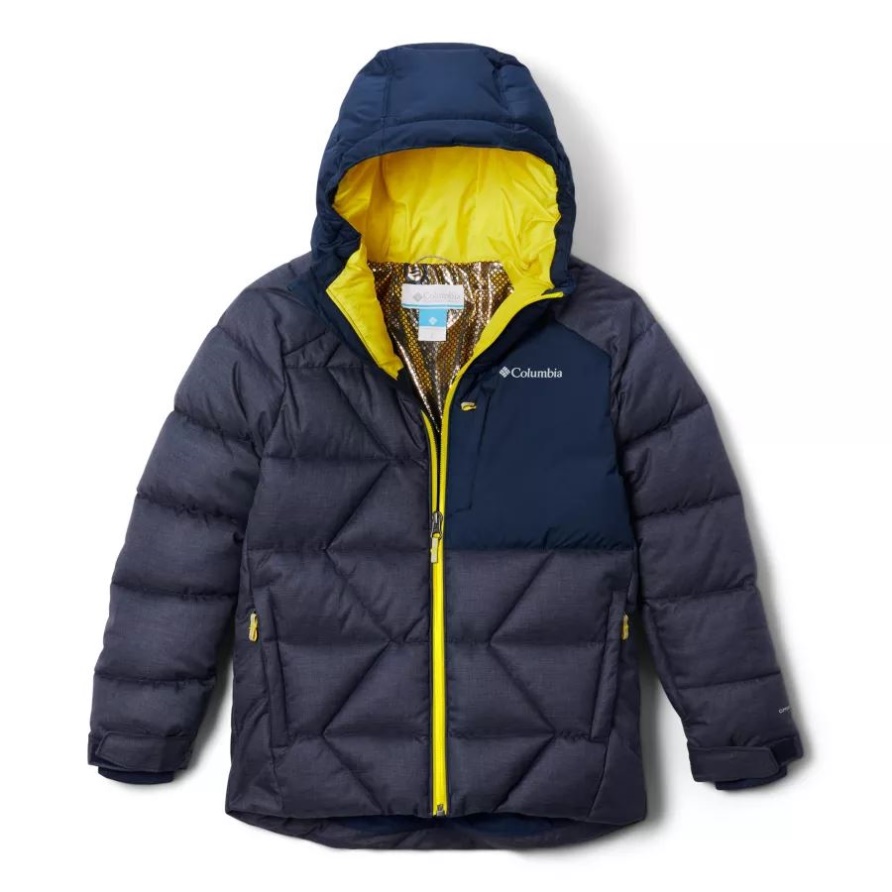 Columbia Collegiate Navy Meliert/collegiate Navy Winterpuder Ii Gesteppte Jacke Für Jungen