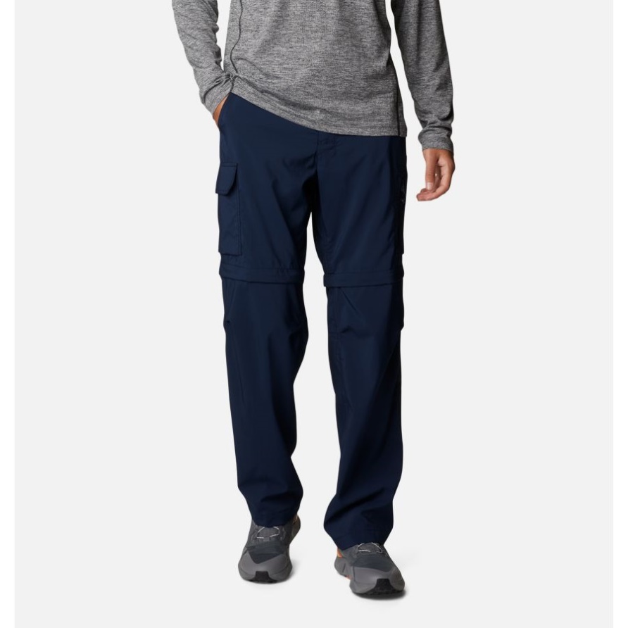 Columbia Collegiate Marineblaue Wandelbare Herrenhose In Silver Ridge Utility