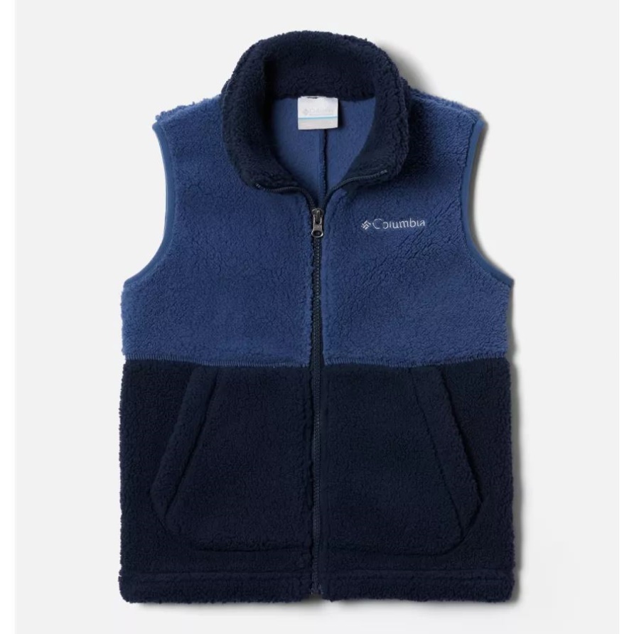 Columbia Collegiate Navy/Night Tide Robuste Sherpa-Weste Für Jungen