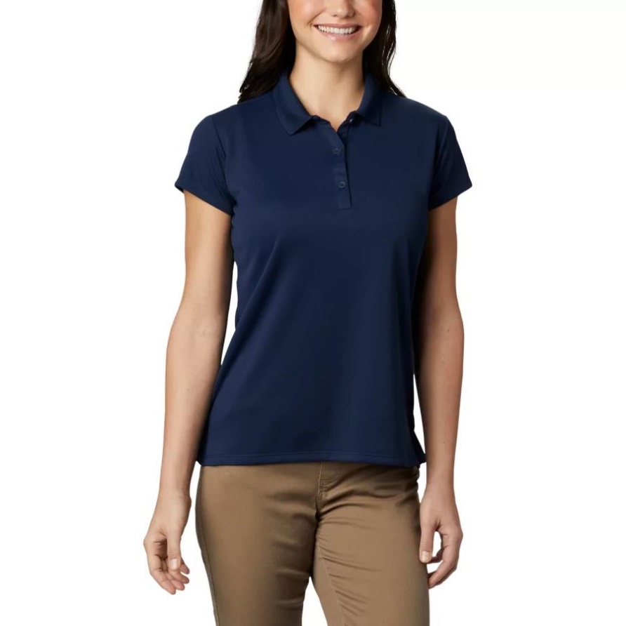 Columbia Collegiate Navy Pfg Innisfree Kurzarm-polo Für Damen