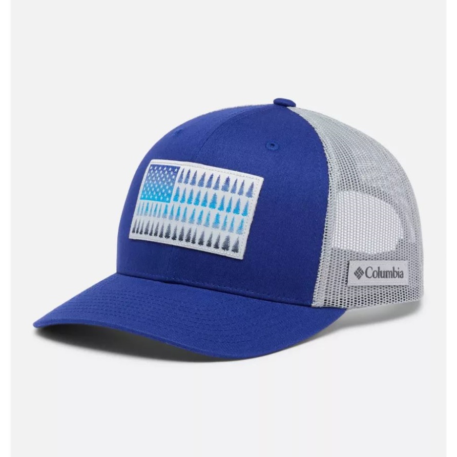 Columbia Columbia Tree Flag Mesh Snapback Hohe Krone Dark Sapphire/cirrus Grey