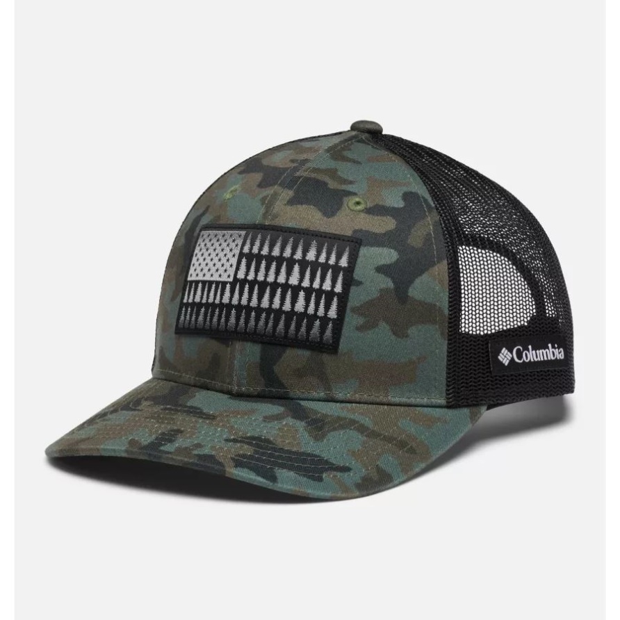 Columbia Columbia Tree Flag Mesh Snapback Niedrige Krone Cypress Trad Camo