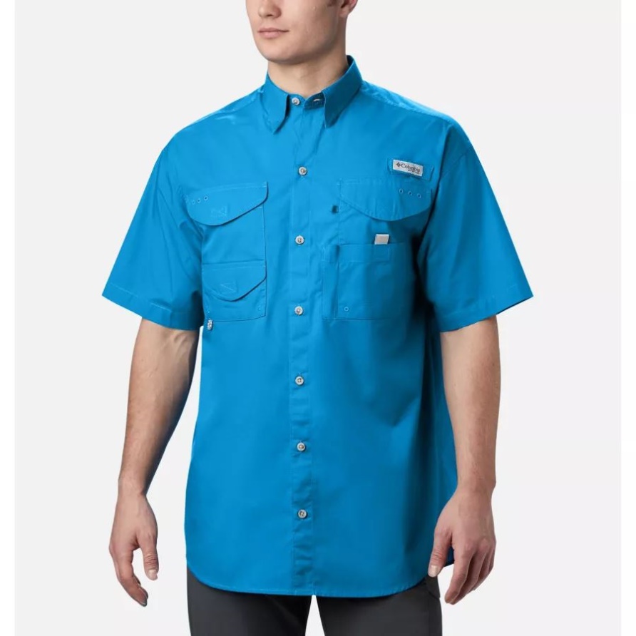Columbia Compass Blue Herren Pfg Bonehead Kurzarmhemd Groß