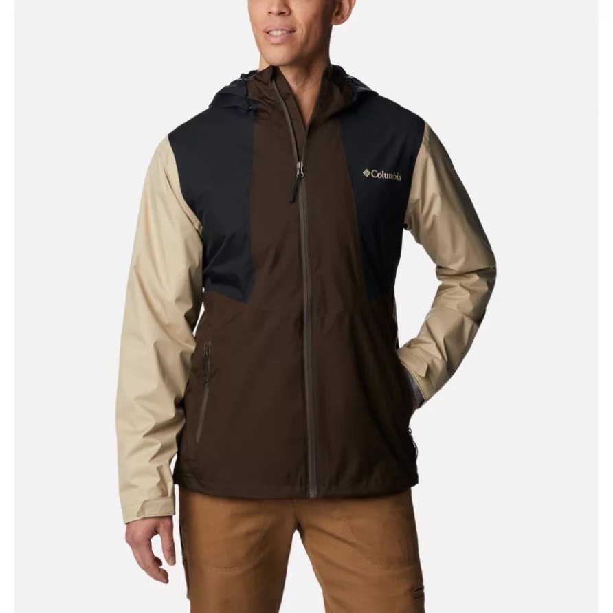 Columbia Cordovan/Schwarz/Ancient Fossil Inner Limits II Wasserdichte Jacke Für Herren