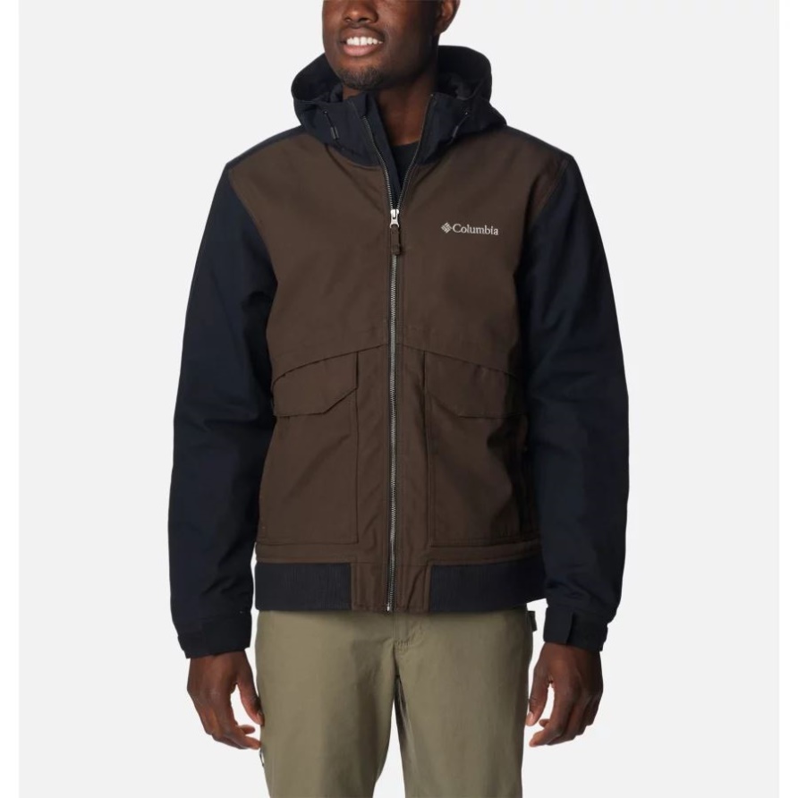 Columbia Cordovan/schwarze Loma Vista Ii Kapuzenjacke Für Herren