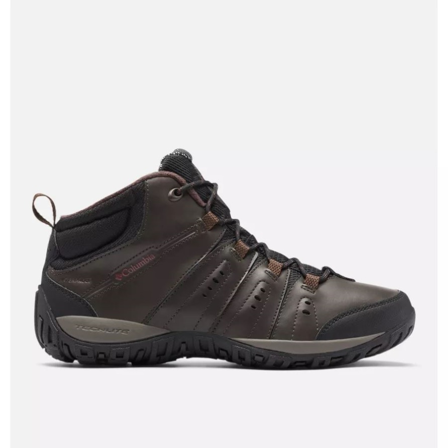 Columbia Cordovan/granet Red Woodburn Ii Wasserdichter Omni-heat Schuh Für Herren