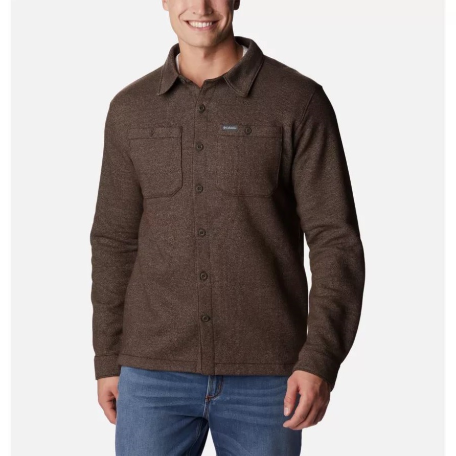 Columbia Cordovan Heather Great Hart Mountain Hemdjacke Für Herren