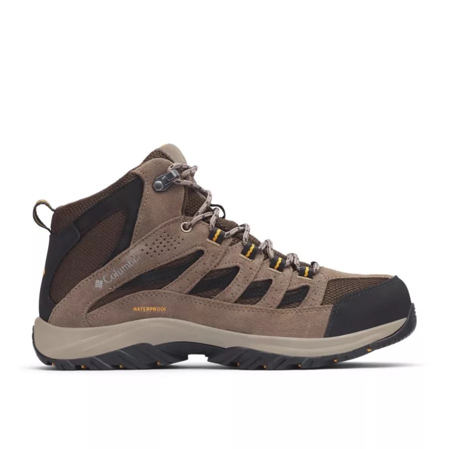 Columbia Cordovan/squash Crestwood Mittelwasserfester Wanderschuh Für Herren Breit