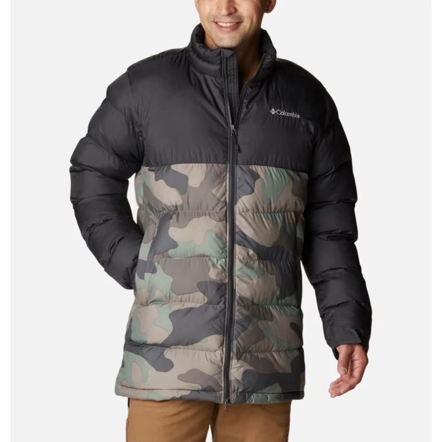 Columbia Cypress Mod Camo Print/Shark Herren-Isolierjacke In Pike Lake