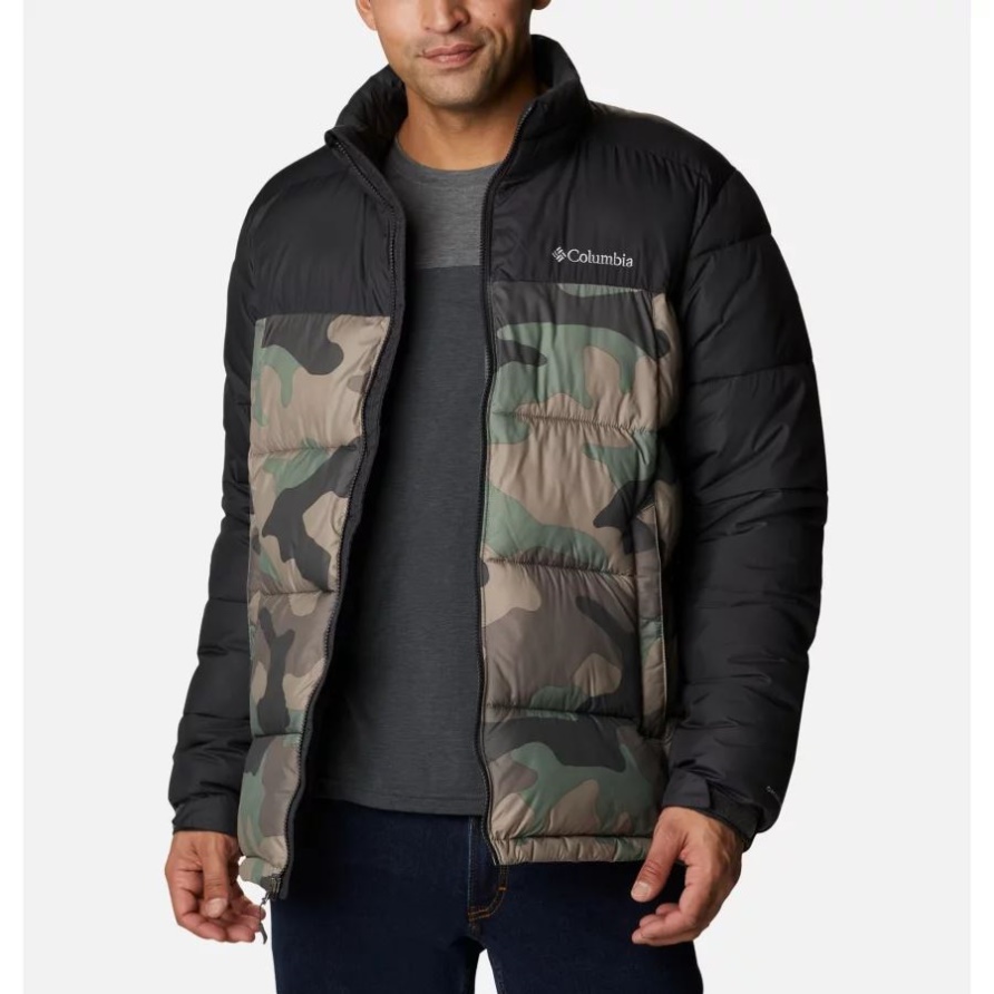 Columbia Cypress Mod Camo Print/Shark Pike Lake Pufferjacke Für Herren