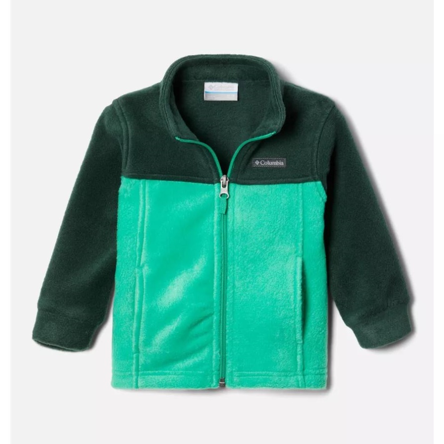 Columbia Dark Lime/fichte Jungen Steens Mountain Ii Fleecejacke Für Kleinkinder