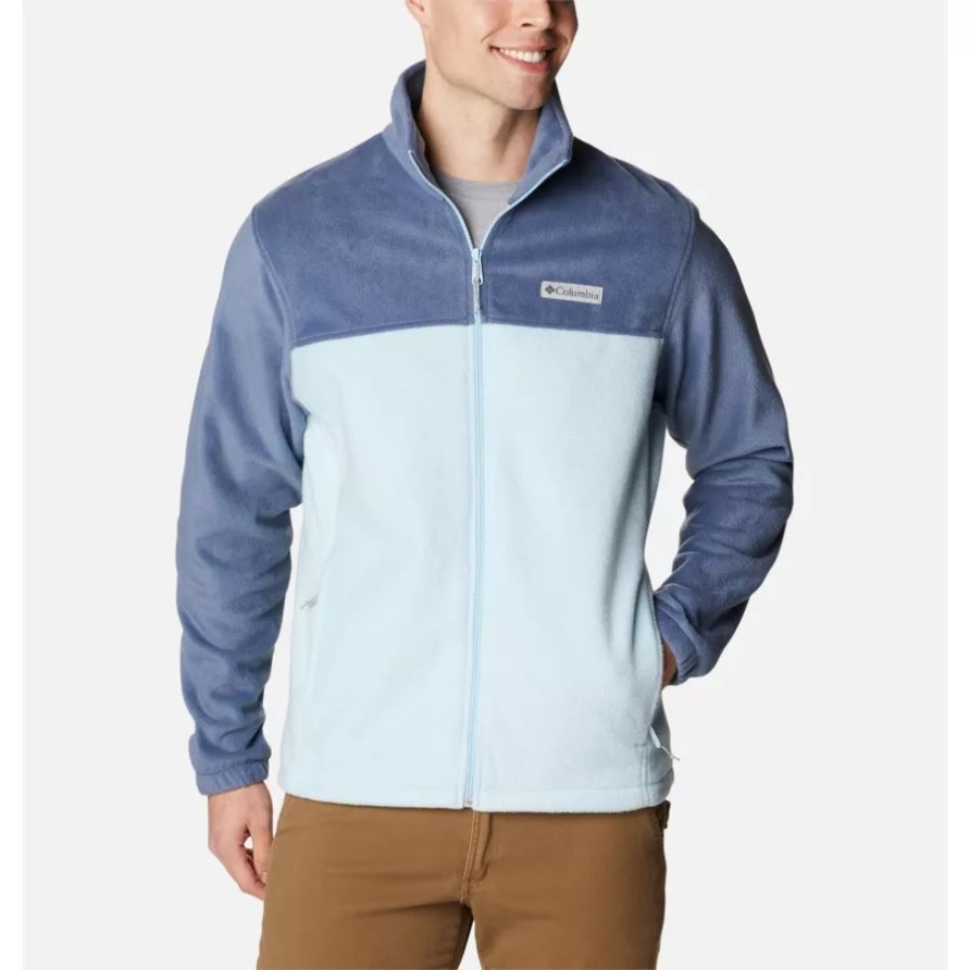 Columbia Dark Mountain/Himmelblau Steens Mountain 2.0 Fleecejacke Mit Durchgehendem Reißverschluss Für Herren