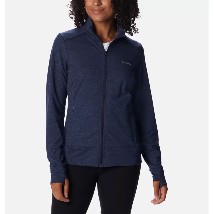 Columbia Dark Nocturnal Heather Wochenend-Abenteuerjacke Mit Durchgehendem Reißverschluss Für Damen