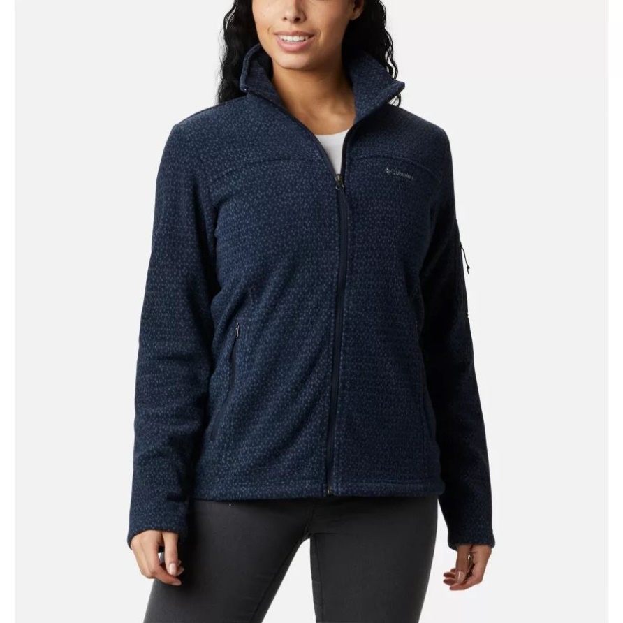 Columbia Dark Nocturnal Sparkler Fast Trek Bedruckte Fleecejacke Für Damen