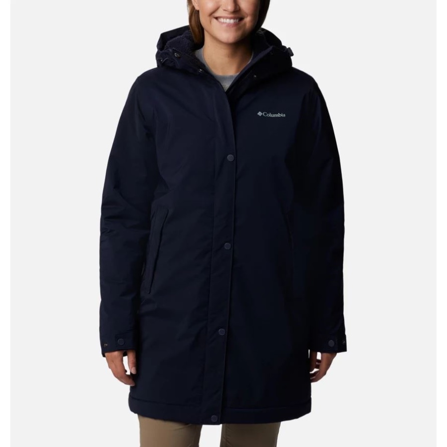 Columbia Dark Nocturnal Clermont Gefütterte Regenjacke Für Damen