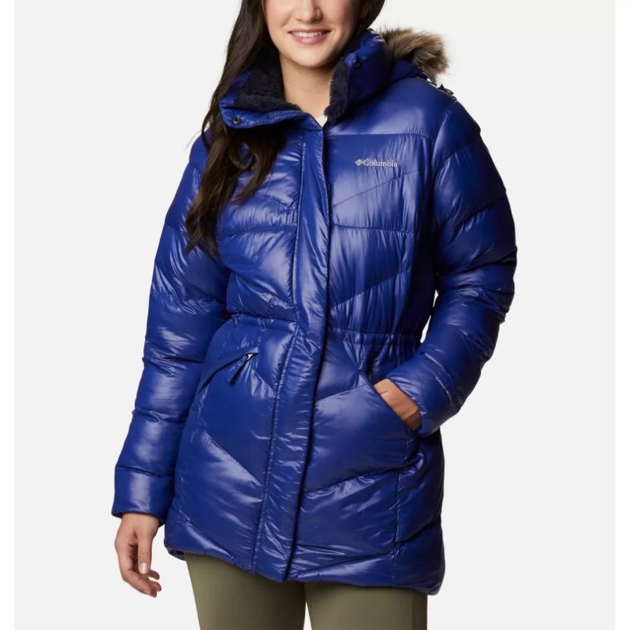Columbia Dark Sapphire Gunmetal Damenjacke Mit Mittlerer Isolation Von Peak To Park