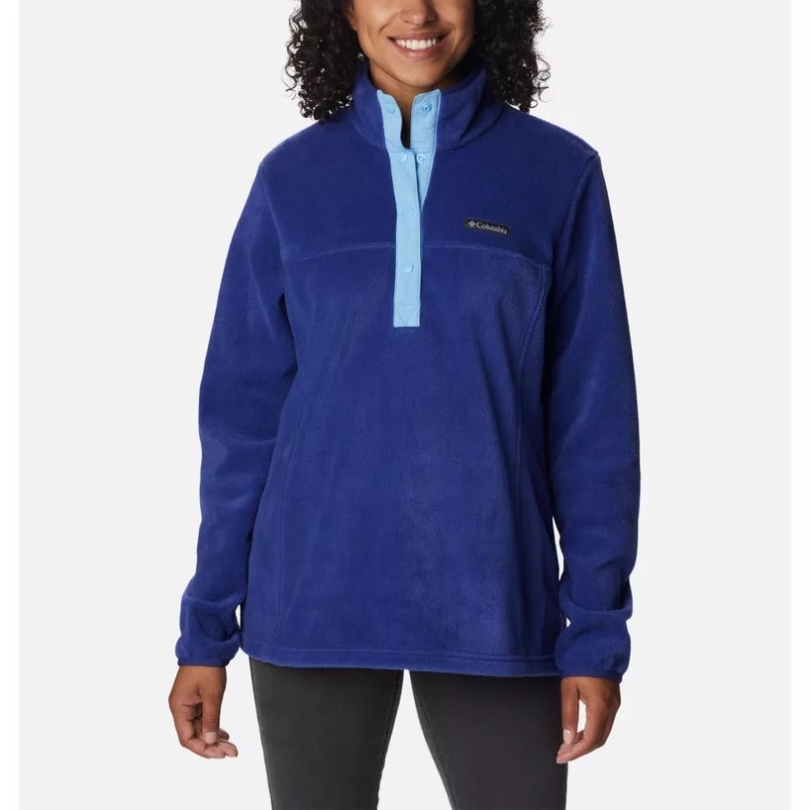 Columbia Dark Sapphire/vista Blue Benton Springs 1/2 Snap Pullover Für Damen