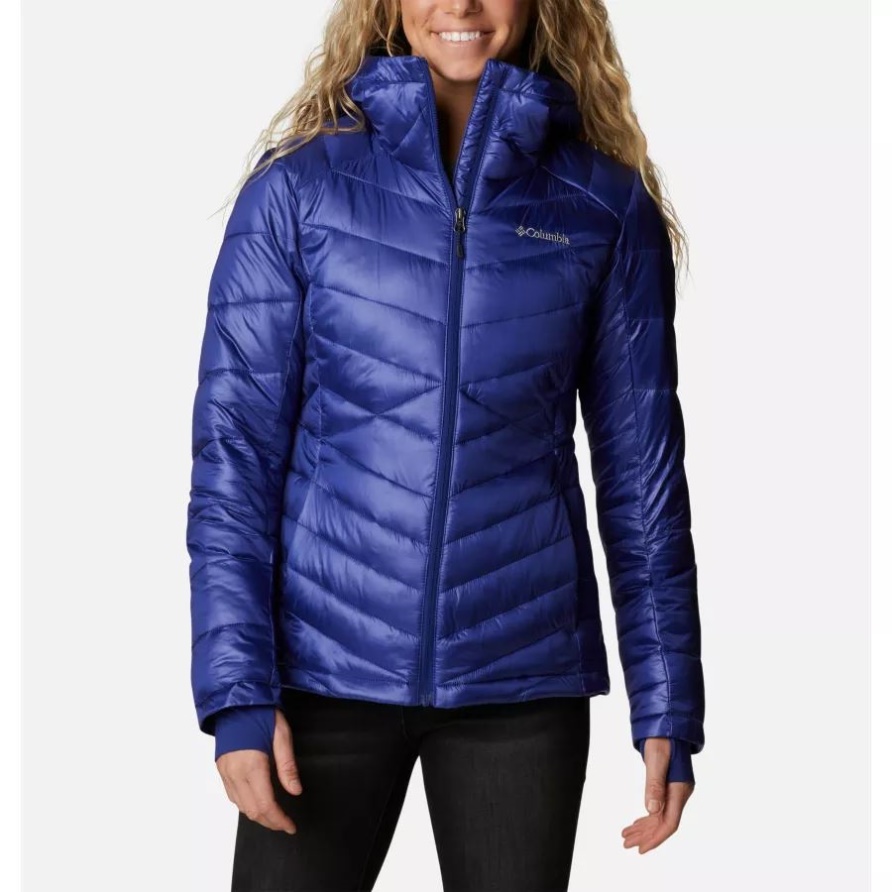 Columbia Dark Sapphire Joy Peak Omni-Heat Infinity Isolierte Kapuzenjacke Für Damen