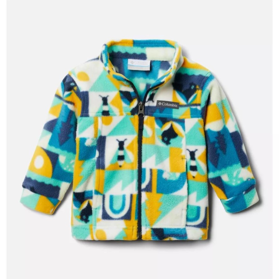 Columbia Deep Marine Summer Escape Boys Infant Zing III Bedruckte Fleecejacke