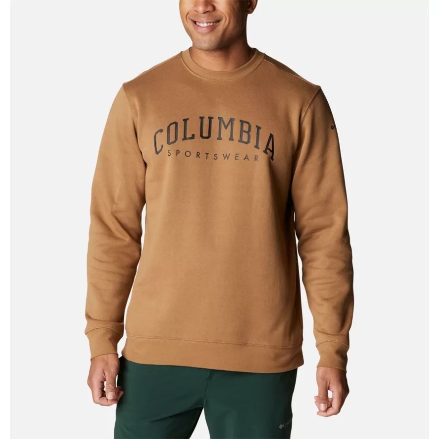 Columbia Delta/gewölbtes Markenlogo Columbia Trek Crew Sweatshirt Für Herren