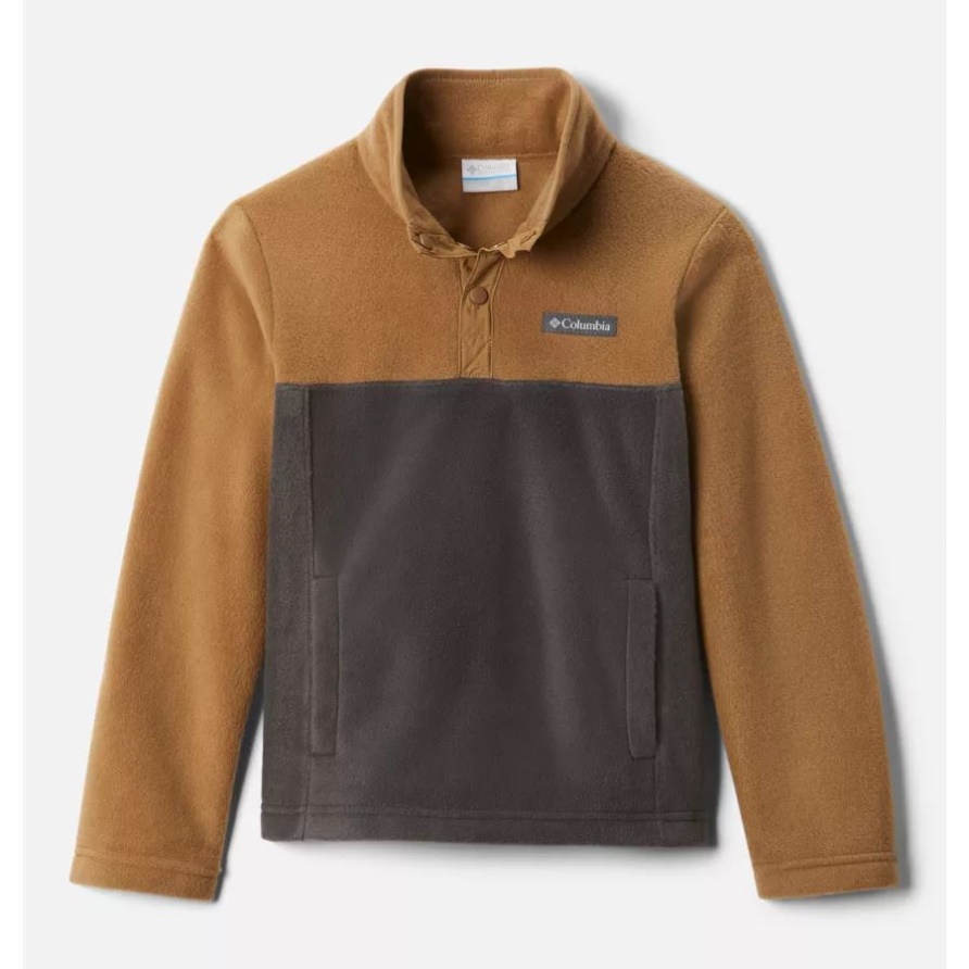 Columbia Delta/shark Steens Mountain1/4 Druckknopf-fleecepullover Für Jungen