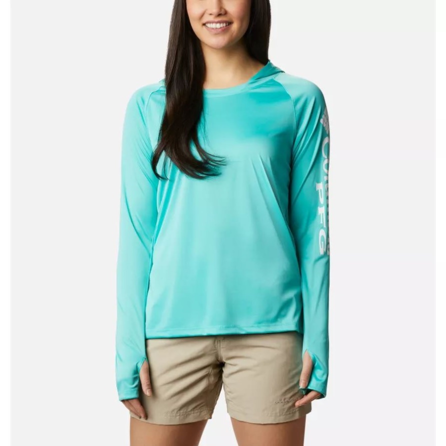 Pfg-Gezeiten-T-Stück Hoodie Der Kolumbien-Delphine/des Weißen Logofrauen