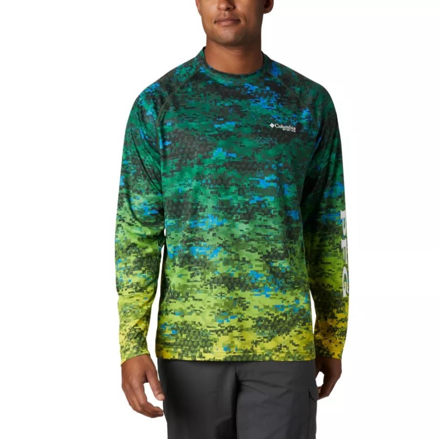 Columbia Dorado Digi Camo Fade Herren Pfg Super Terminal Tackle Langarmshirt