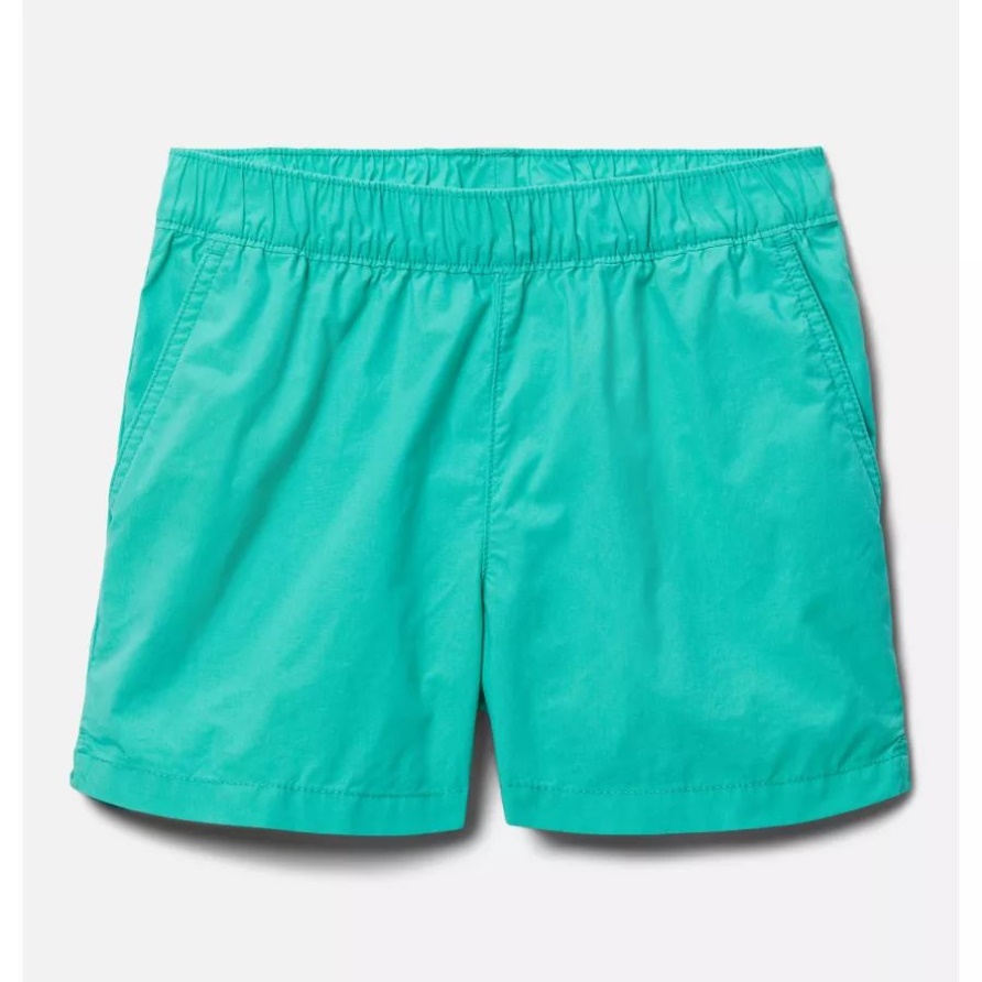 Columbia Electric Türkis Verwaschene Shorts Für Mädchen