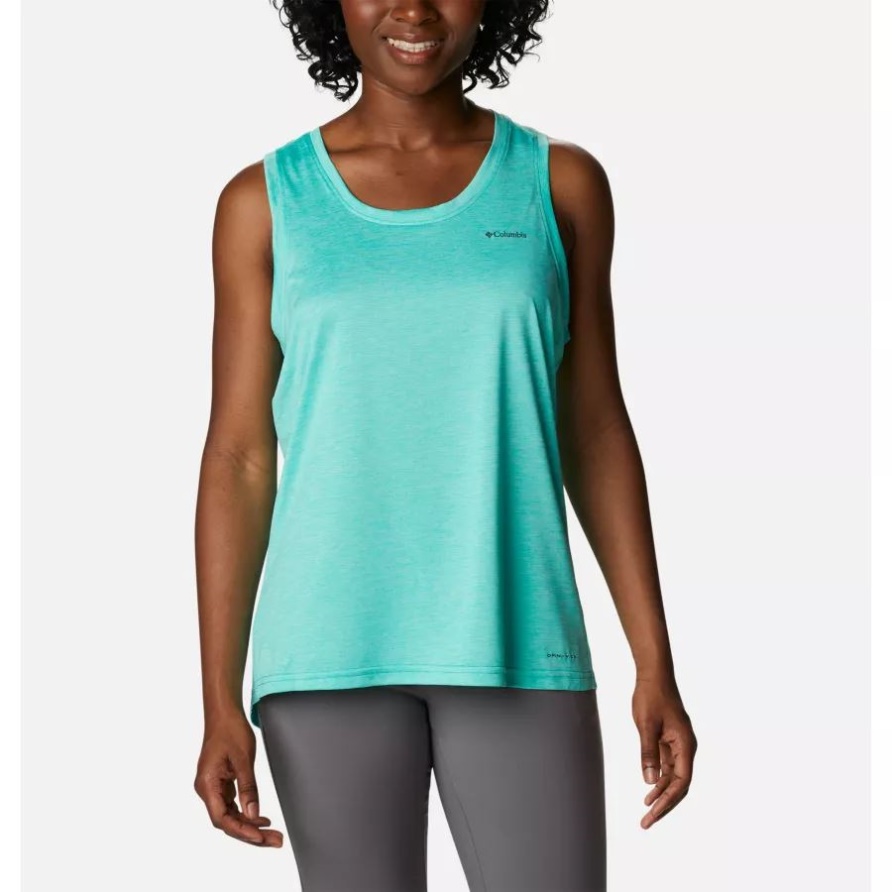 Columbia Electric Türkis Meliert Columbia Wander Tank Für Damen