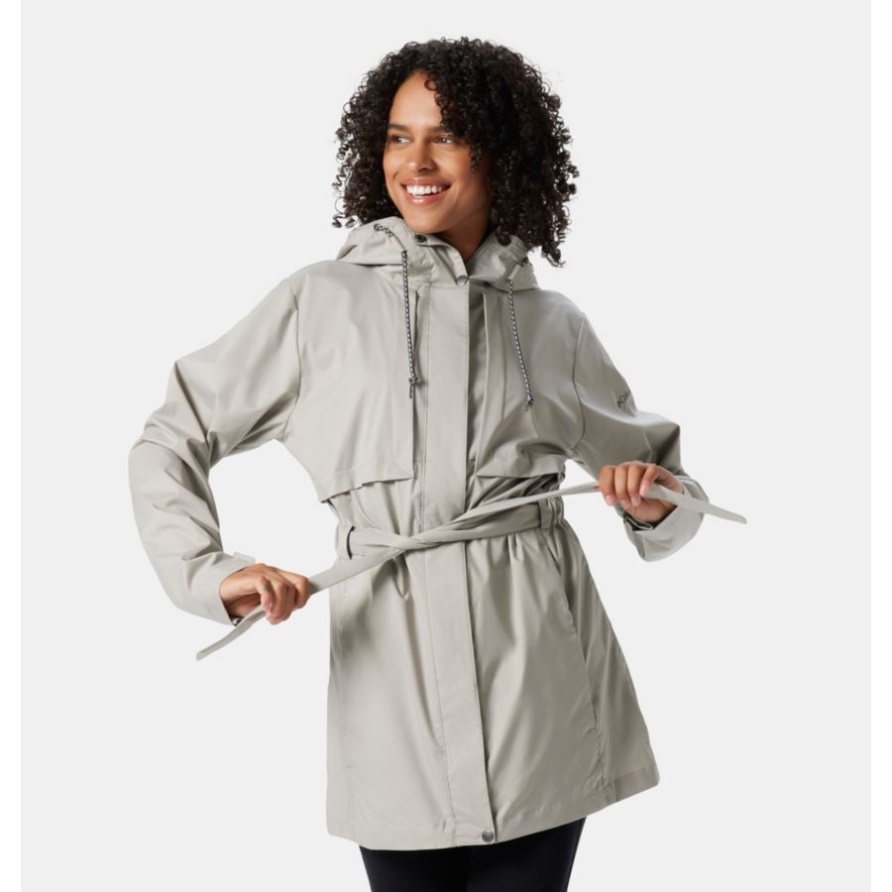 Columbia Flintgraue Pardon My Trench-Regenjacke Für Damen